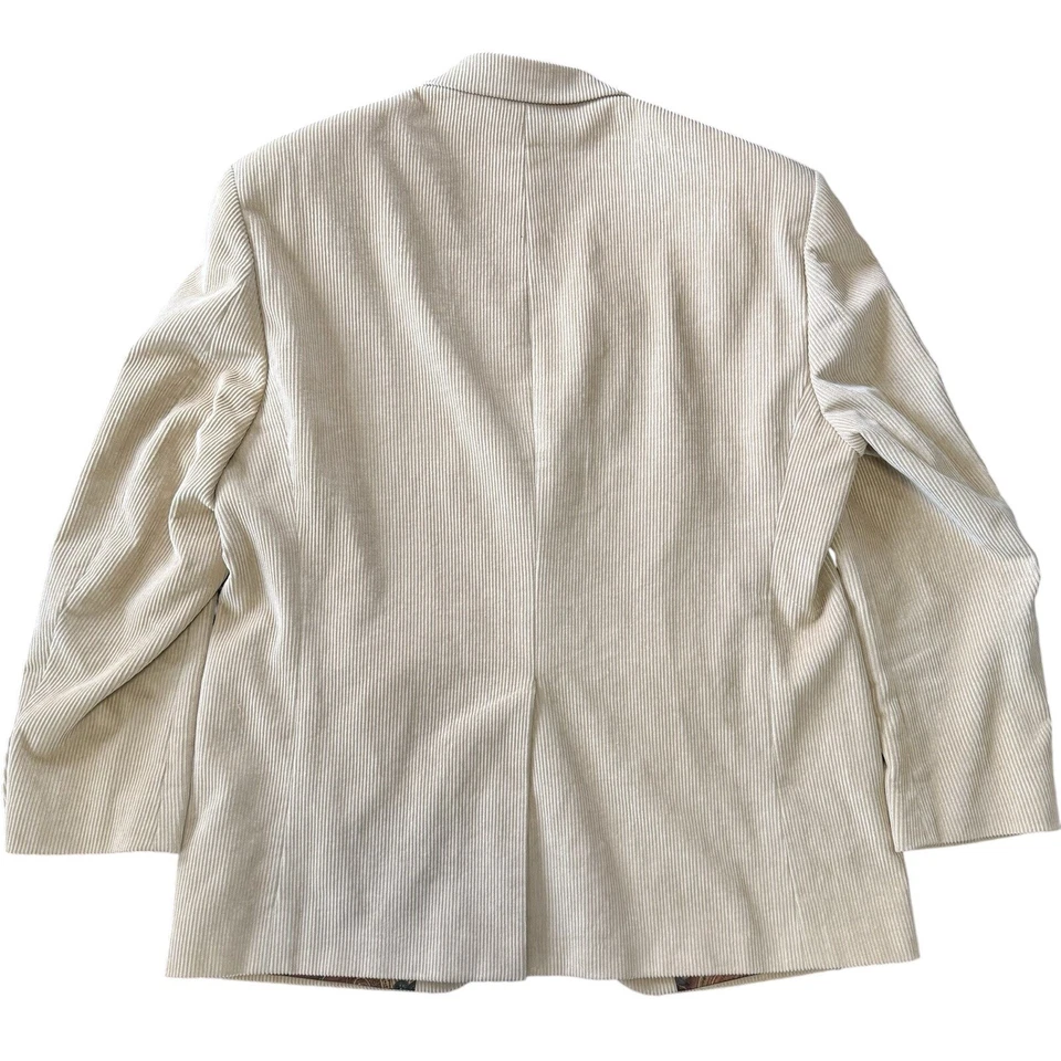 Jaqueta de veludo masculina vintage Lauren Ralph Lauren blazer bronzeado tamanho 42S 100% algodão - Imagem 2 de 4