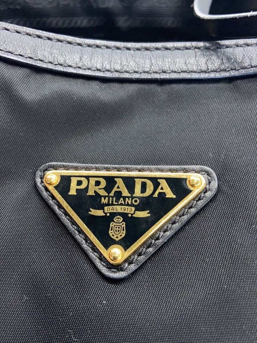 PRADA Handbag Nylon BLK Solid 1BA579 - image 5