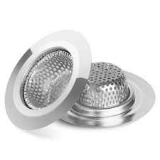 Ohtomber 2PCS Bathtub Drain Strainer - 2.79 inch 2.75 in, Silver