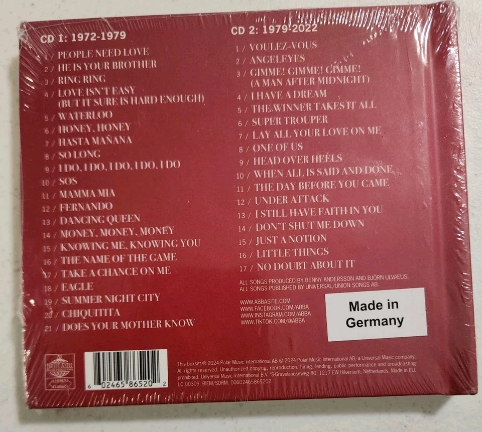 ABBA The Singles The First Fifty Years (CD, 2024) DIGIPAK - Image 2 of 3