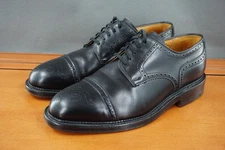 Royal Tweed Church's Shoes Mens 9.5 US Black Cap Toe Derby Lace Up England