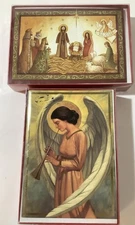 Christmas Holiday Greeting Cards Paper Magic Group Nativity Angel Lot Of 2 Boxes