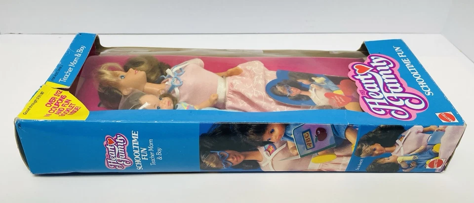 1988 HEART FAMILY SCHOOLTIME FUN TEACHER MOM & BOY #3281 NEW - Image 4 of 4