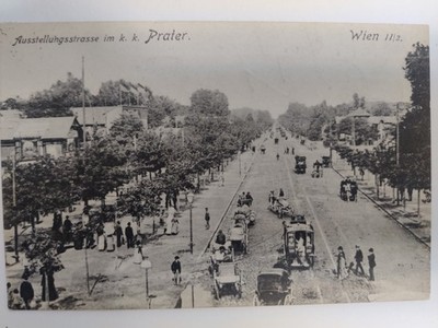 Ansichtskarte aus Wien (Prater) - gelaufen 1908