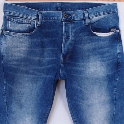 Herren G-Star SCUTAR 3D SLIM Stretch Slim Straight Blau Jeans W38 L34