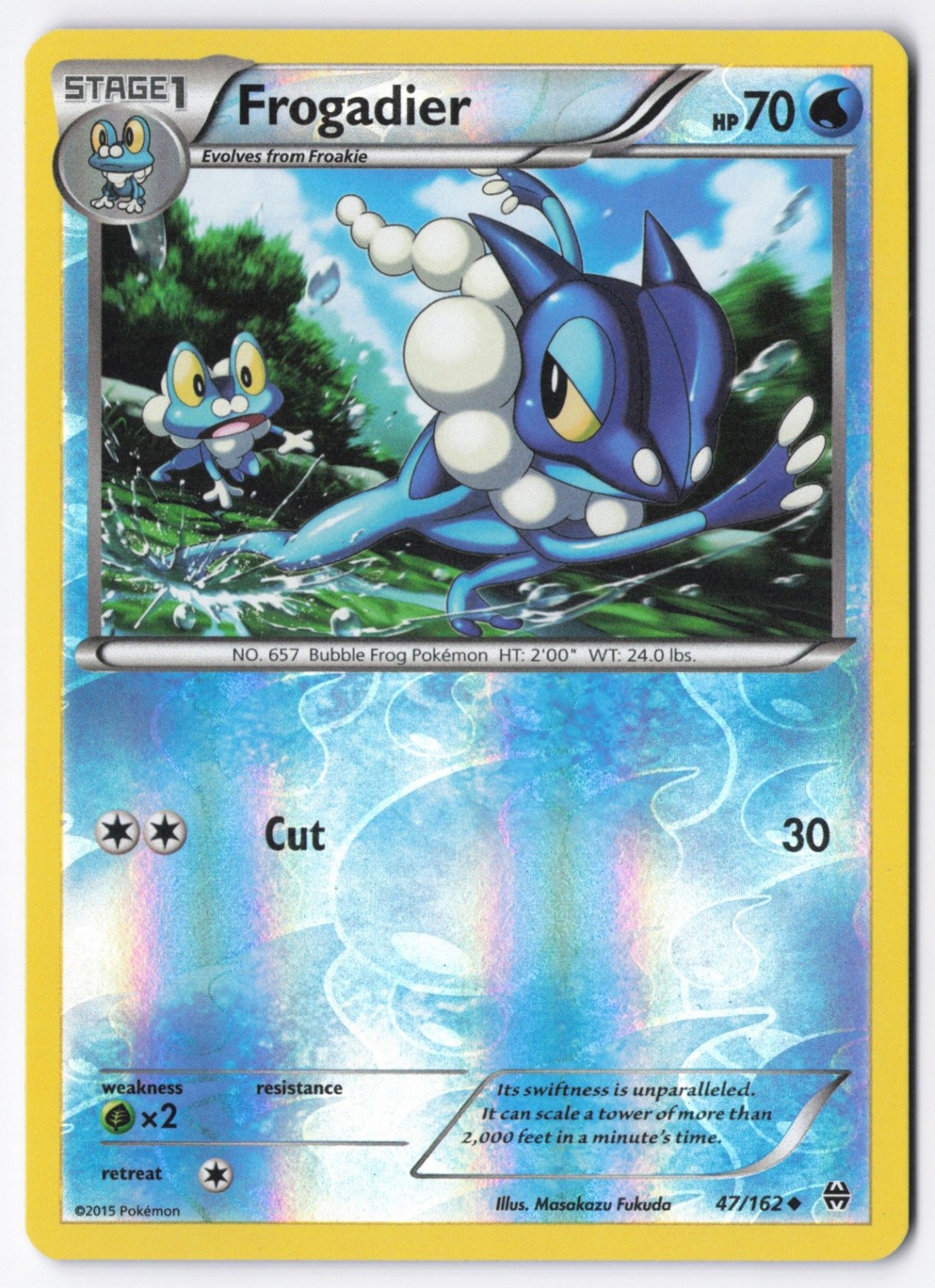 Frogadier Reverse Holofoil Uncommon XY - BREAKthrough 47/162 NM