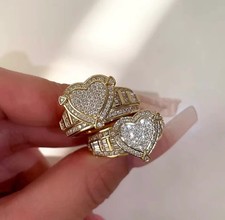 Heart ring ,bling heart heart CZ Ring , luxury ring ,