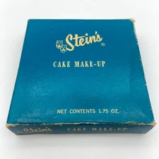 Vintage Stein Cosmetic Co Stein's Cake Make-up Shade Brown Collectible 1.75 Oz