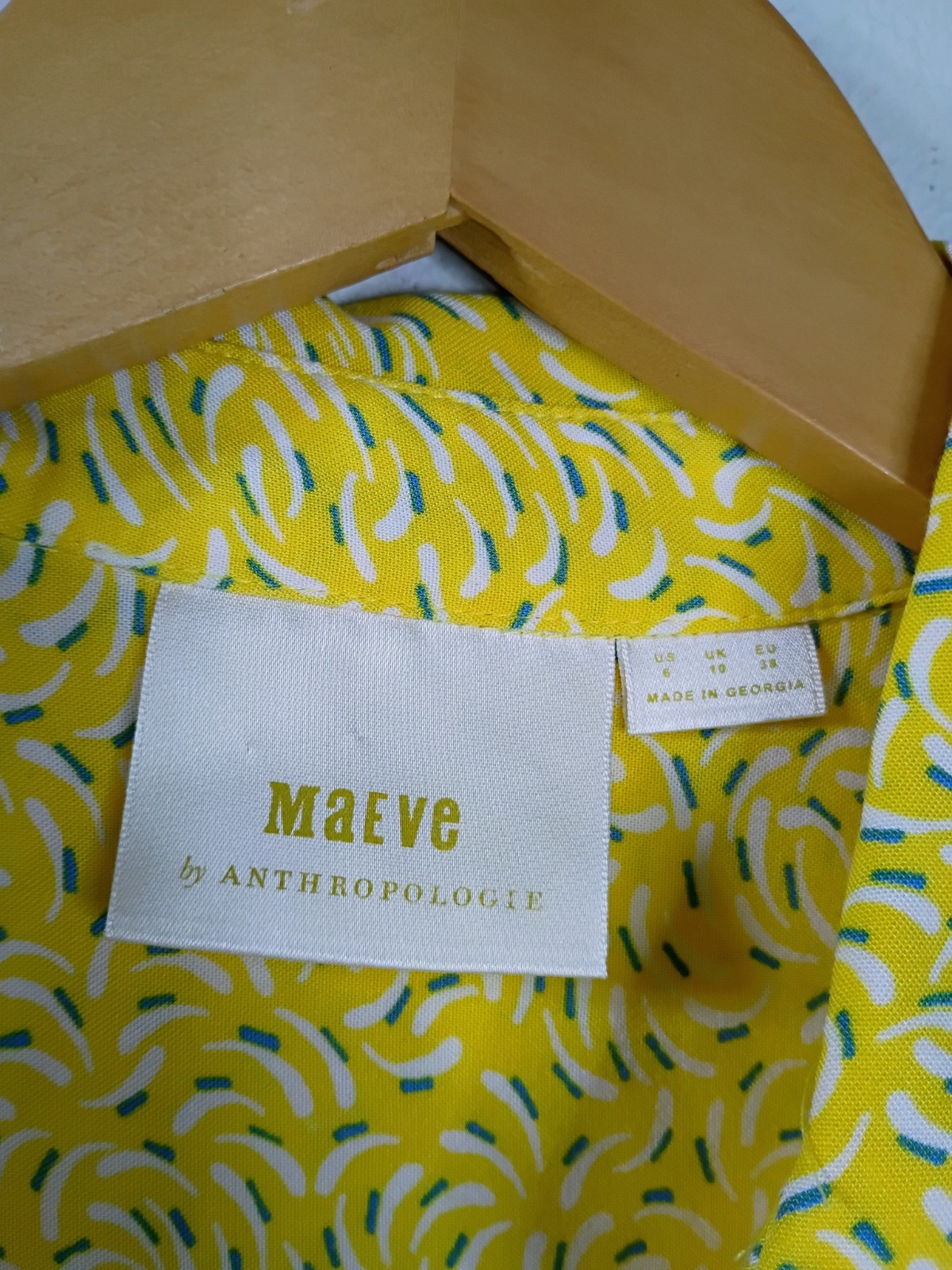 Maeve Anthropologie Blithe Button Down Tie Sleeve… - image 4