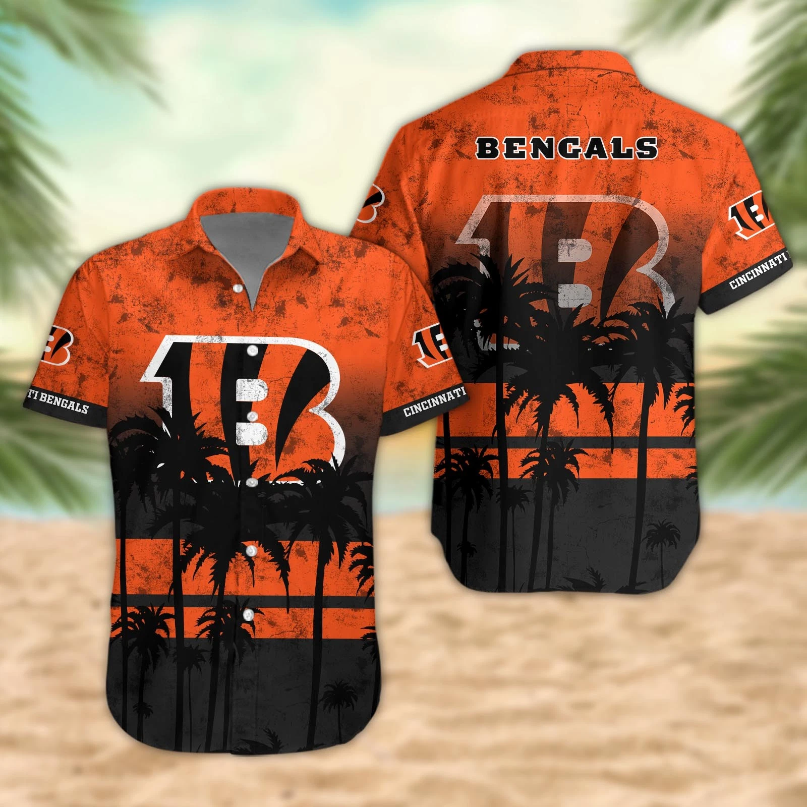 Cincinnati Bengals Desert Sunset Hawaiian Shirt