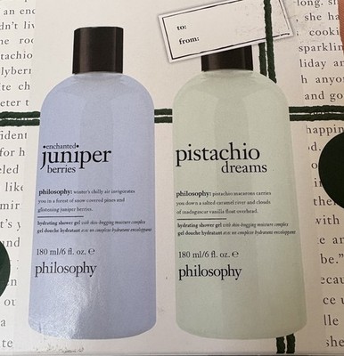 Philosophy Shower Gel Set - Enchanted Juniper Berries & Pistachio Dreams 6oz