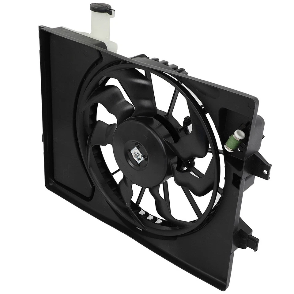 Conjunto de ventilador de refrigeración de radiador eléctrico de 1 pieza para Kia Forte5 2015-2018 12V Foto 2 de 4