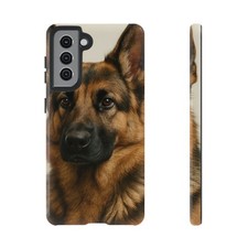 German Shepherd Phone Case - Realistic Dog Portrait Protective Tough Case