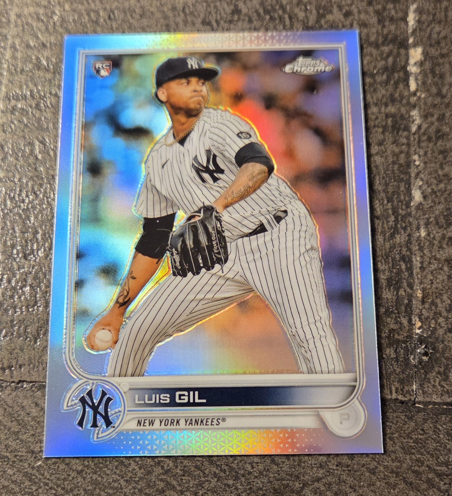 2022 Topps Chrome Luis Gil #202 Refractor Rookie RC Yankees MLB