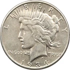 1934-S Peace Silver Dollar $1, Extremely Fine XF+