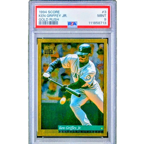 1994 SCORE GOLD RUSH KEN GRIFFEY JR PSA 9 LOW POP ONLY 10 PSA 10 