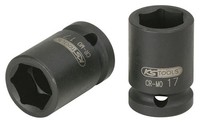 Ks Tools 515.0043 1/2'' Sechskant-Kraft-Stecknuss, Kurz, 9/16''