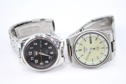 Vintage Seiko 5 Mechanical Watches Working x 2