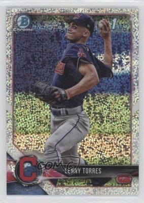 2018 Bowman Draft Chrome Sparkles Refractor Lenny Torres Jr #BDC-8 ni4