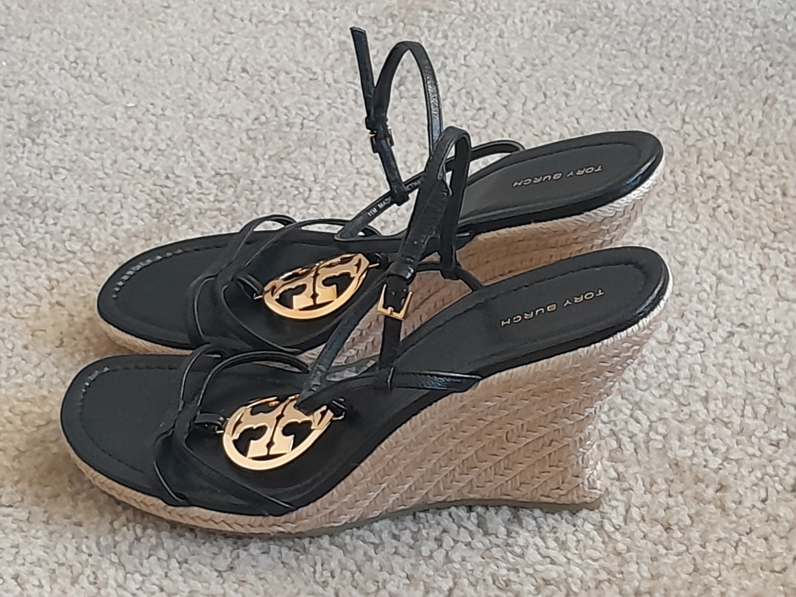 NEW TORY BURCH CAPRI MILLER BLACK LEATHER SHOES - SIZE 11 thumbnail 2