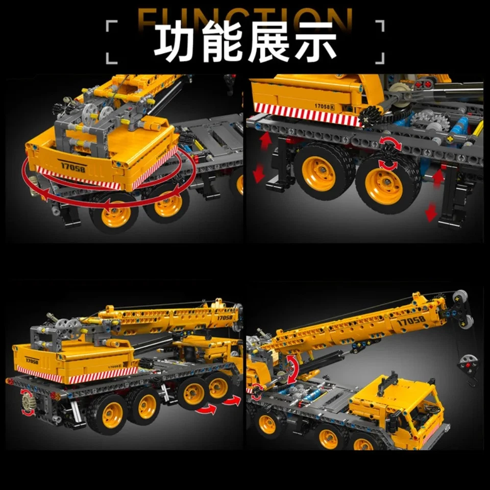 Mould King 17058 No. Mechanical Crane Buidling Blocks Engineering Truck Model - Image 2 of 4