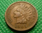 1905  Indian Head Cent  Better Grade Coin with Liberty  #F21