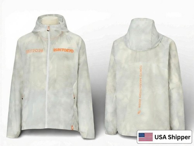 #ad ASICS TOKYO MARATHON 2026 Limited Fade JACKET Brilliant White NEW USA SHIPPER $199.99