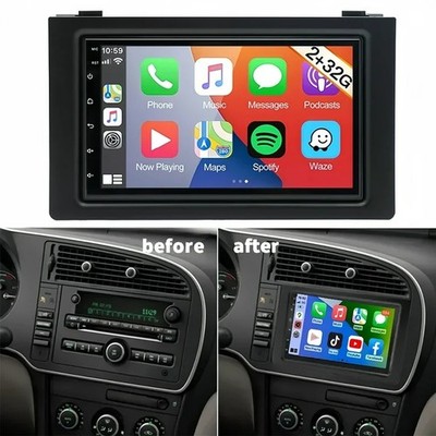 7'' 2+32G Carplay GPS For Saab 9-3 93 2007-2011 Android 15 WIFI Car Stereo Radio