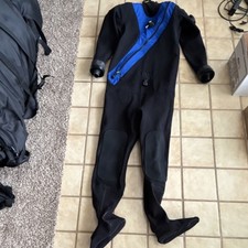 DUI CF200 Drysuit Black Blue San Diego Series...