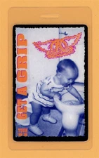 Aerosmith 1993 Get A Grip Concert Tour Laminated Backstage Pass