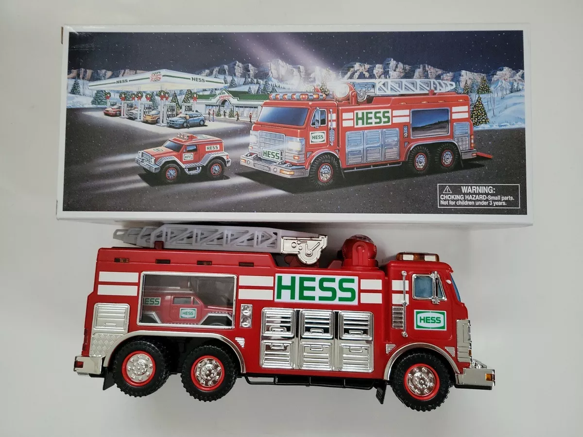 Hess emergency truck store with rescue vehicle