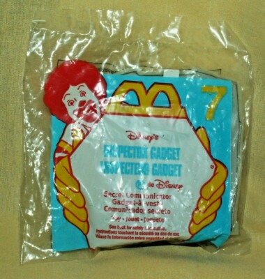INSPECTOR GADGET SECRET COMMUNICATOR 7 MCDONALD'S HAPPY MEAL PROMO 1999 SEALED.