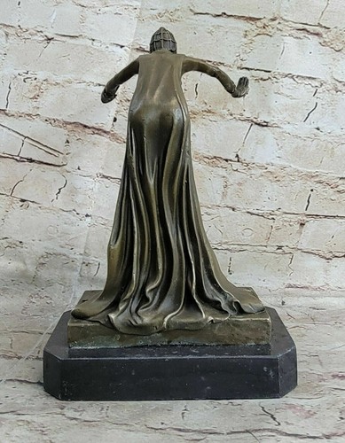 CHIPARUS SPANISH GYPSY DANCER BRONZE SCULPTURE FIGURINE ART DECO NOUVEAU MARBLE - Picture 5 of 7