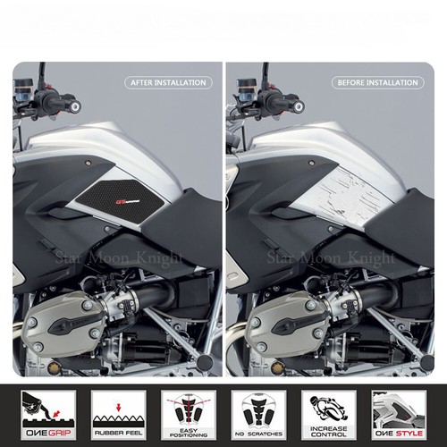 Motorcycle Fuel Tank Traction Decals For BMW R1200GS Adv Side Pad Gas Stickers - Picture 6 of 9