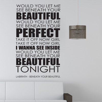 would let me see beneath your beautiful would let me see beneath your beautiful