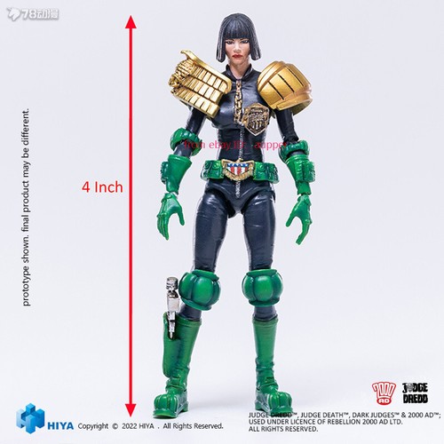 Hiya Toys Exquisite Mini Judge Dredd 2000ad Barbara Hershey 1/18 Action Figure - Picture 8 of 8