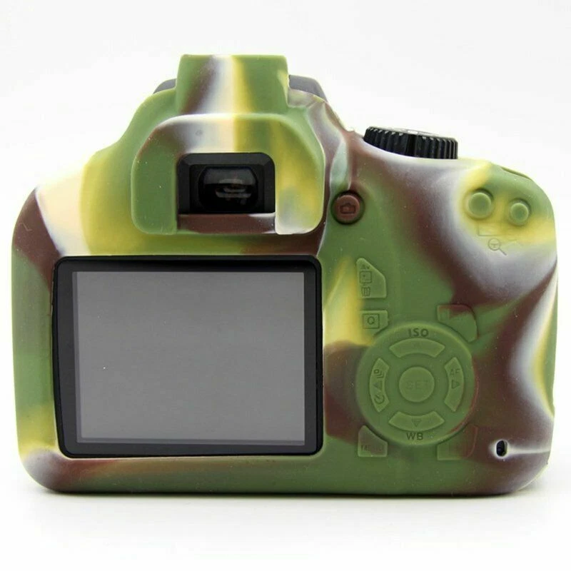 Funda protectora de silicona para cámaras Canon EOS 4000D/3000D Rebel T100 Recubrimiento suave Foto 3 de 4