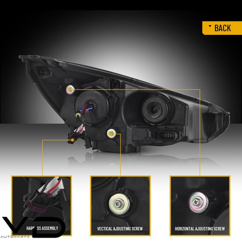 VLAND LED Headlights For 15-18 Ford Focus Sequential Projector Custom Left+Right - Picture 17 of 21