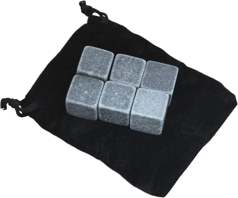 Personalised Whiskey Ice Stones Gine Cubes in Wooden Box - With Free Engraving - Image 3 of 4