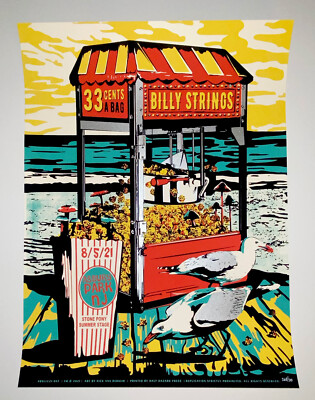 Billy Strings Asbury Park Stone Pony NJ Poster 2021 Official