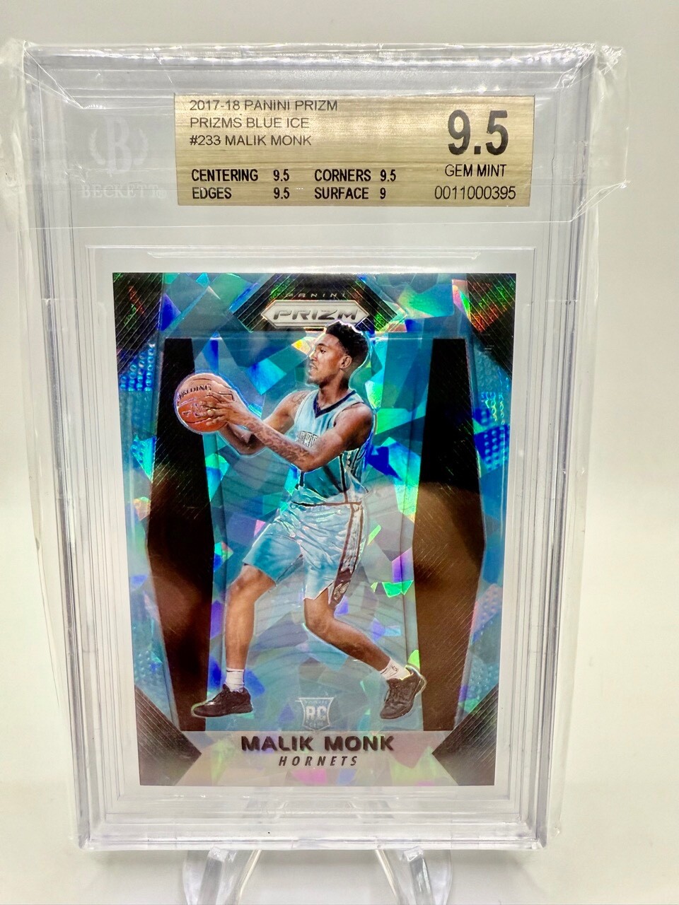 Malik Monk RC #/99 BLUE ICE PSA 10 2017 Panini Prizm Color-Match Rookie Card NBA