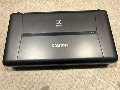 Canon PIXMA iP110 Digital Photo Tintenstrahldrucker - Schwarz - Ungetestet - Ohne Netzteil