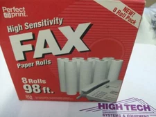 Perfect Print Fax Paper High Sensitivity 98ft. 4 Rolls Lot New Computer