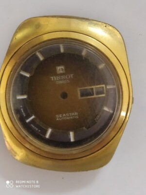 Tissot Seastar automatic Case Ref. 46669-4  Cal 2571 With Dial Gold Playted Used