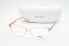 NEW NINE WEST NW5183 265 CRYSTAL SAND AUTHENTIC EYEGLASSES W/CASE 49-14