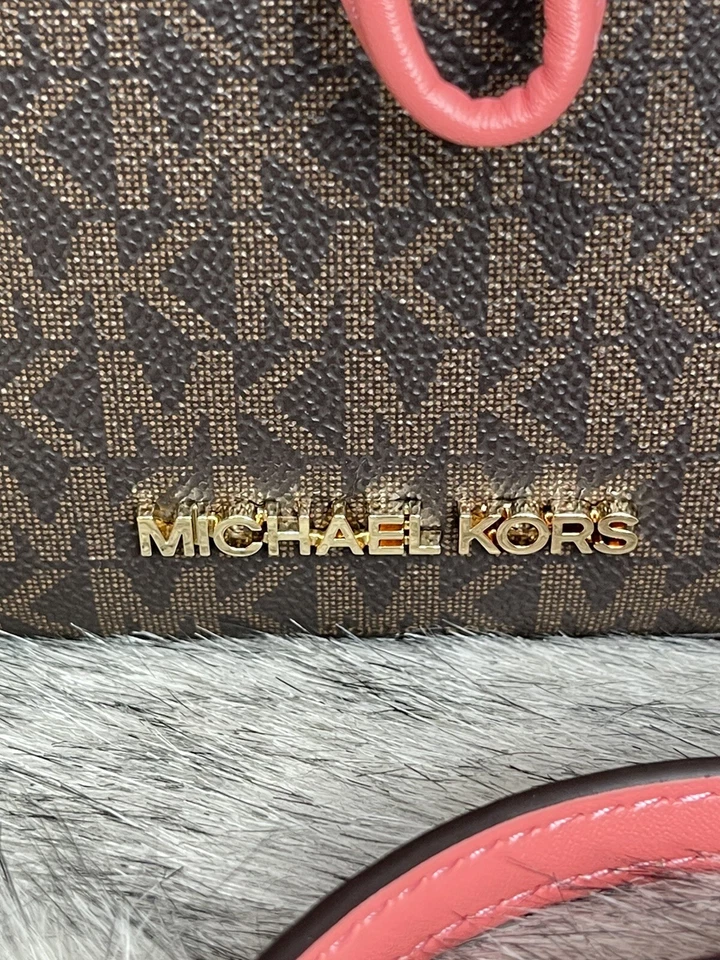 MICHAEL MICHAEL KORS Suri Small Logo Crossbody Bag Grapefruit MSRP: $328.00 - Image 3 of 4