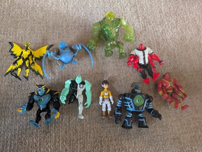 Ben 10 Ten Action Figures- LOT OF 10 FIGURES 