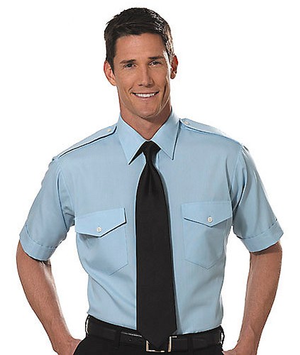 men's short sleeve pilot shirts