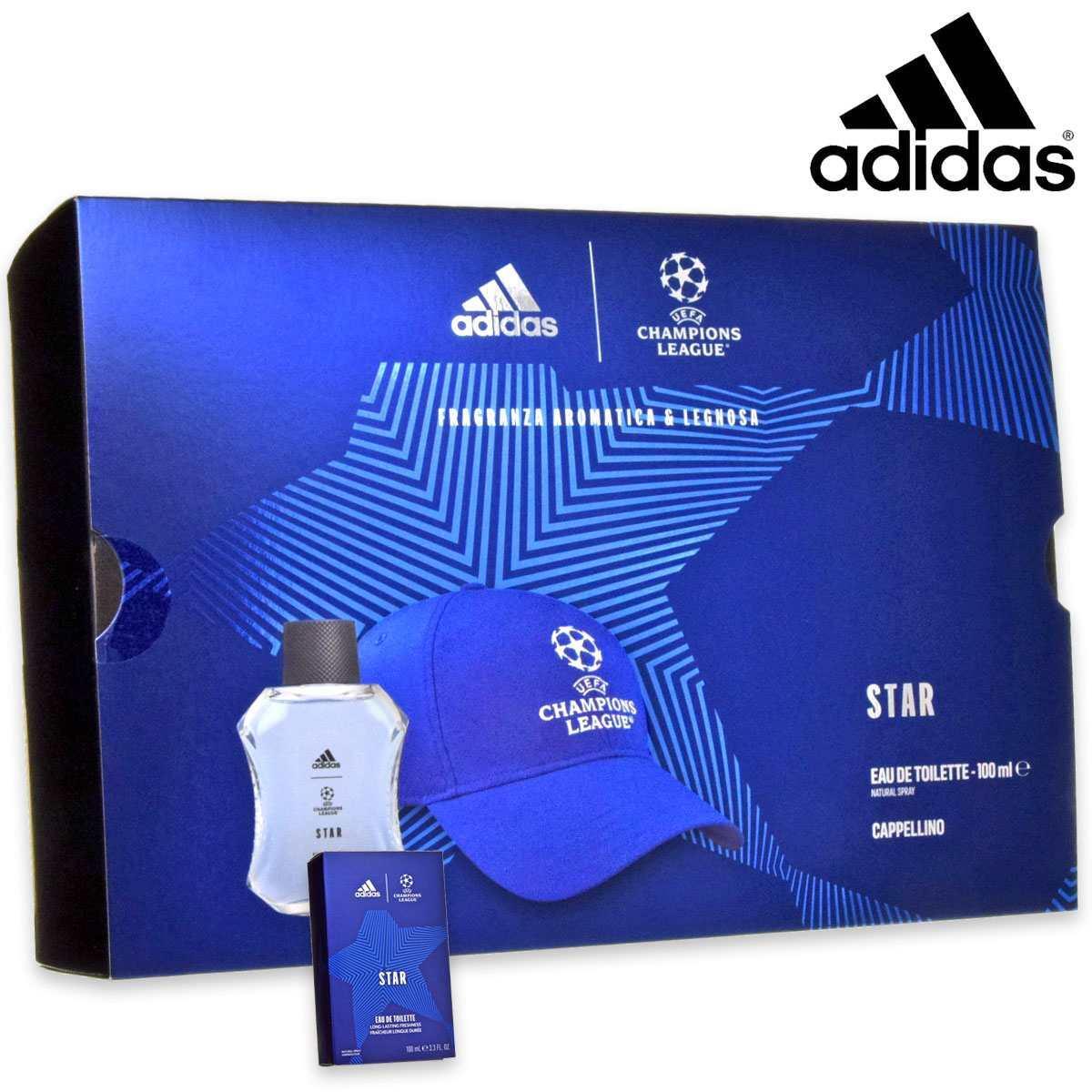 Perfume Hombre adidas Star UEFA Champions League EDT 100ml+ Gorra