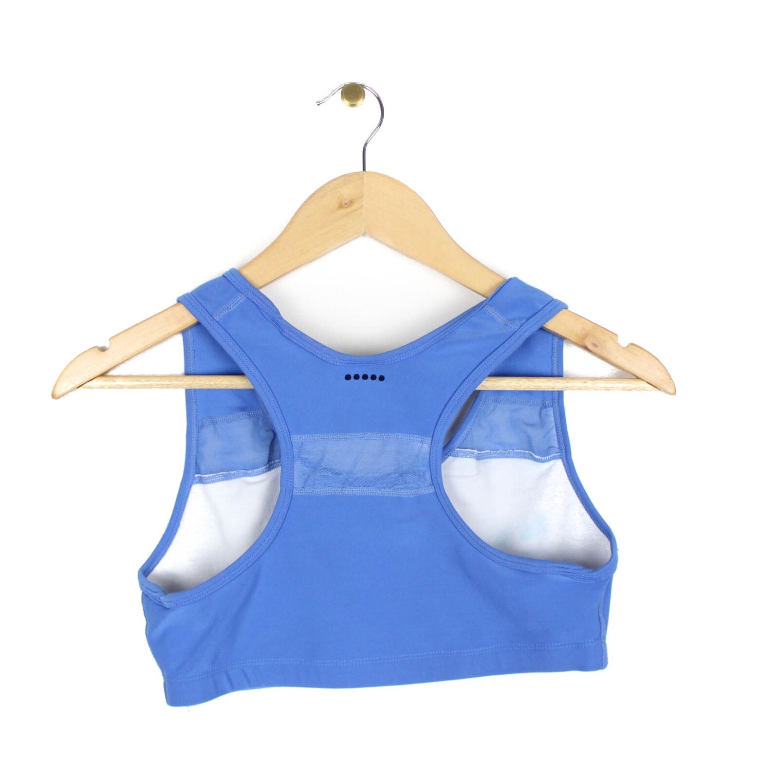 Nike Vintage Sports Bra Crop Top 90s Blue Centre Swoo… Gem